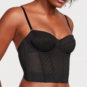Victoria’s Secret Black Corset Top M 36C